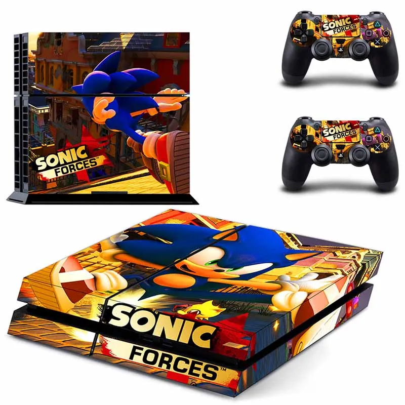 GYTM1214 Sonic the Hedgehog PS4 полный кожи Стикеры лицевые панели для sony playstation 4 консоли и контроллера - Цвет: GYTM1214