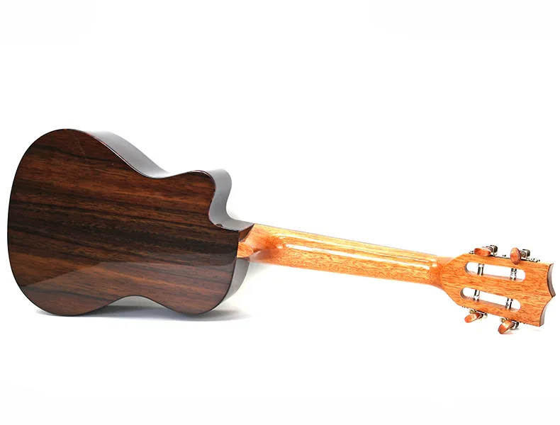 Палисандр 2" tenor Uku4 струны укулеле Cutaway Лады для гитары Гавайские Мини Маленькие guita путешествия акустическая гитара Uke укулеле концерт