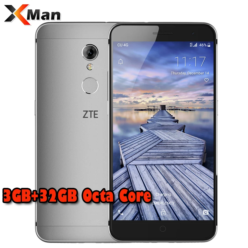 Original ZTE Blade A2S 3GB RAM 32GB ROM MTK6753 Octa Core 4G LTE Mobile Cell Phone 5.2&quot HD 13MP Android 6.0 Fingerprint Dual SIM |