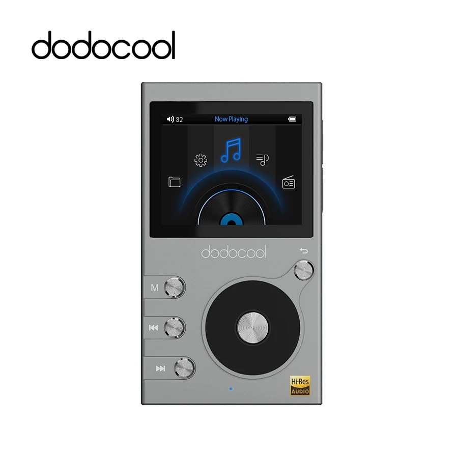 

dodocool 8GB lossless HIFI Music Player MP3 Player Support DSD 64 128 256 WMA Audio Player Recorder FM Radio Expandable 256GB TF