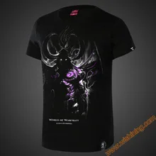 2017 New Blizzard WOW Game Movie T-shirts Men Boy Illidan Stormrage Black Tshirts