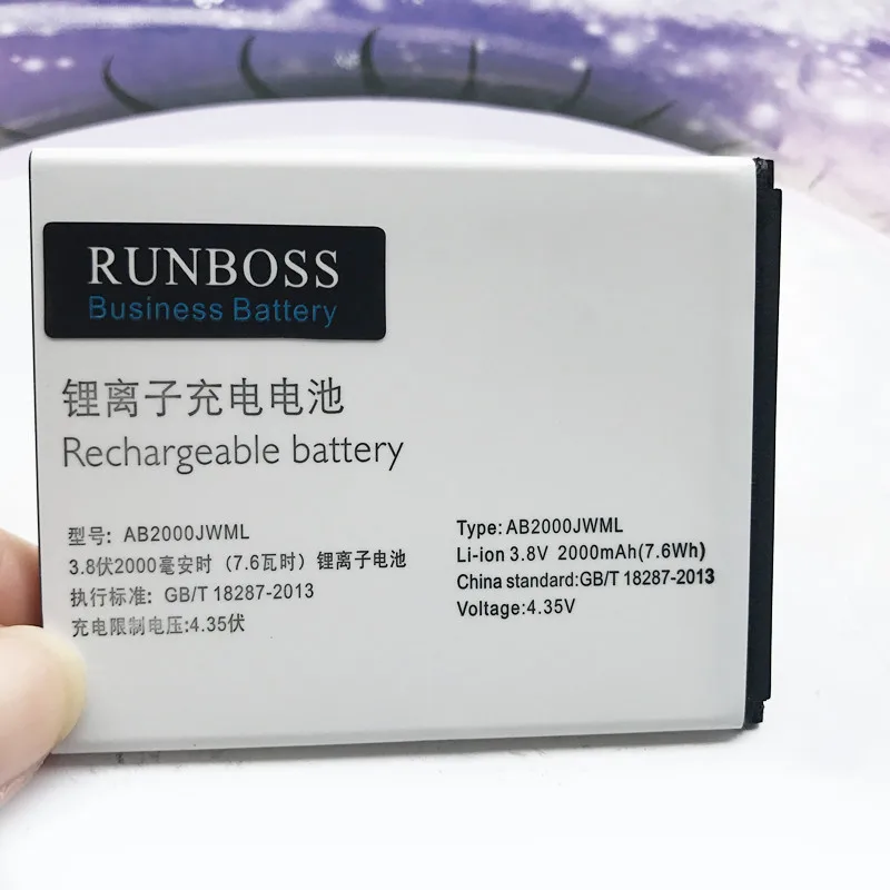 

Origianl NEW 2000mAh AB2000JWML Battery For Xenium S337 CTS337 Cellphone For PHILIPS AB2000JWML Mobile Phone Batteries