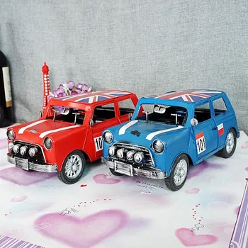 

British Mini Vintage Metal Classic Car Models Cars Model Coffee Bar Home Decoration Boys Gift