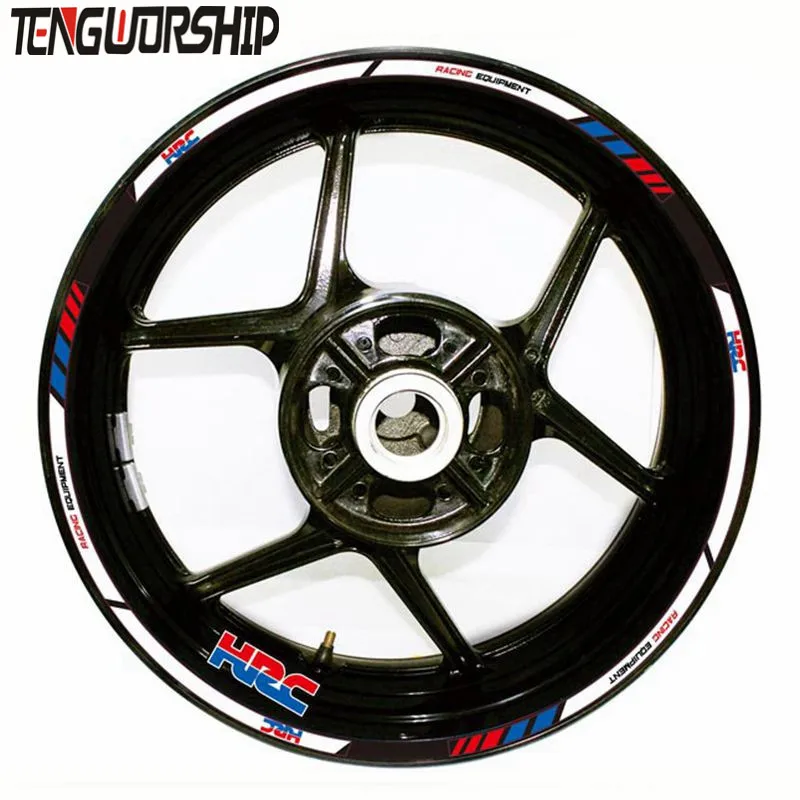 

12 X Thick Edge Outer Rim Sticker Stripe Wheel Decals FIT all HONDA REPSOL HRC CBR250RR CBR400RR CBR600RR CBR1000RR