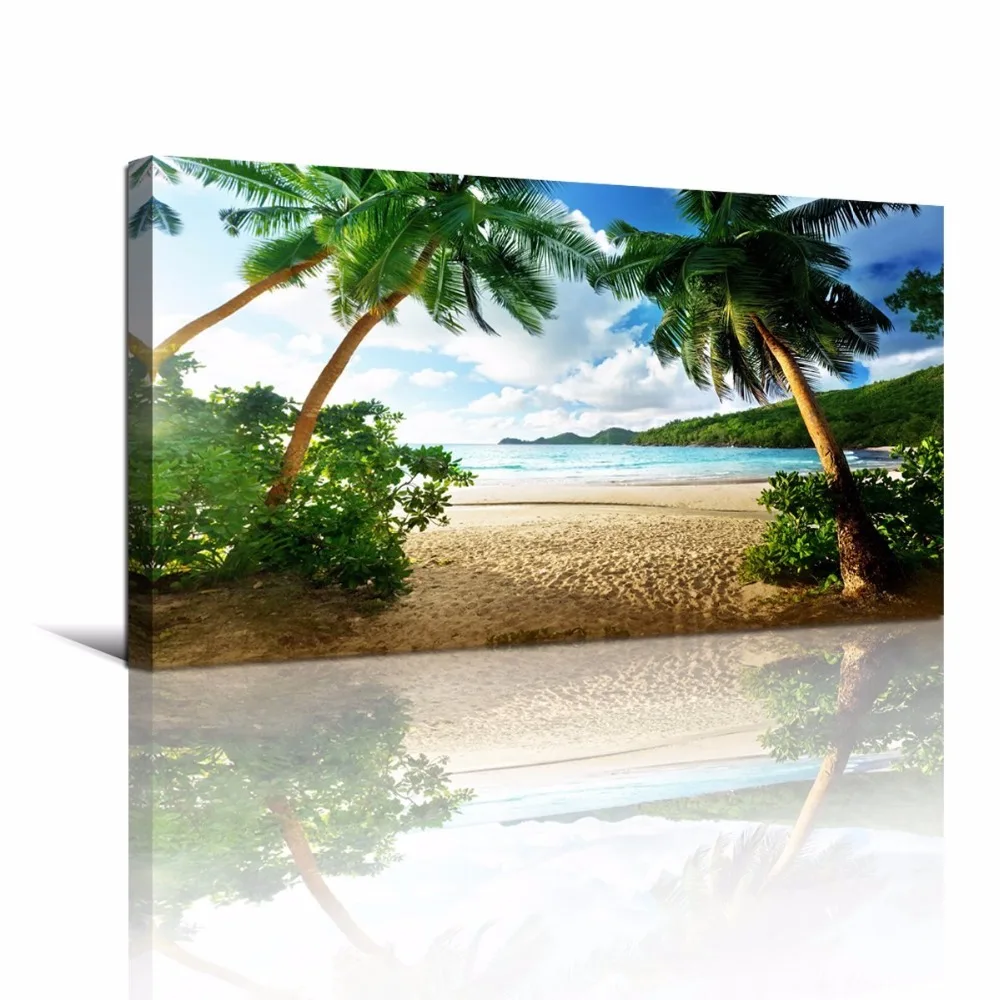 coconut tree scenery painting coconut tree scenery painting