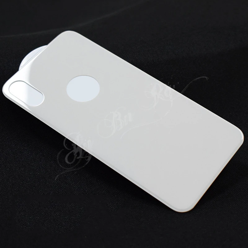 2 шт 3D полное покрытие задней части стекла протектор для iphone Xs Max Xr 6 6S 7 8 Plus 9H Закаленное стекло пленка черный белый прозрачный