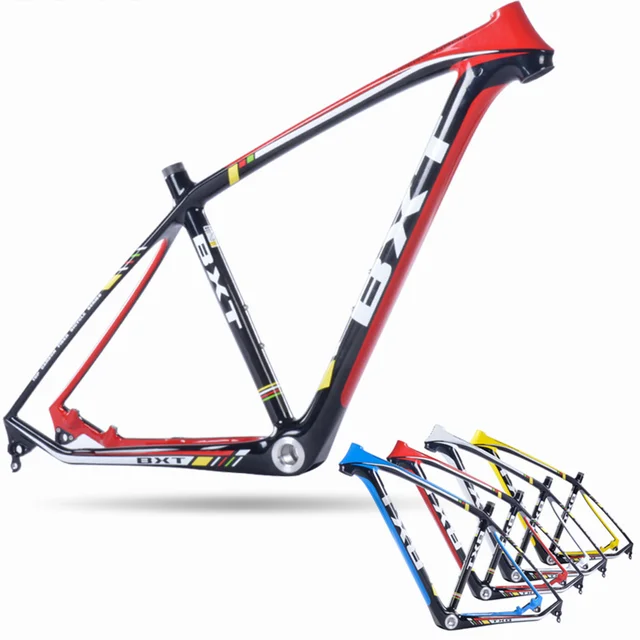 Cheap New products  cheap carbon frame T800  Full Carbon MTB Frame 29er For thru axle carbon Mountain Bikes frame match fork Free Ship