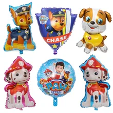 Хит, Paw Patrol, украшение на день рождения, фигурки, игрушки, Щенячий патруль, воздушные шары, вечерние, декор для комнаты, Чейз, Маршалл, баллон, детские игрушки для девочек