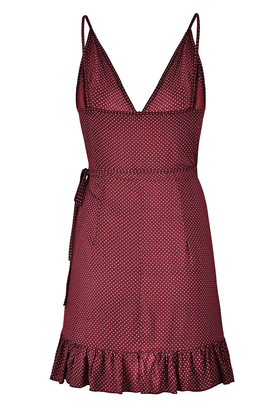 Gladiolus Polka Dot Summer Dress Women Spaghetti Strap V Neck Backless Sexy Ruffles Mini Women Dress Casual Beach Ladies Dresses (30)