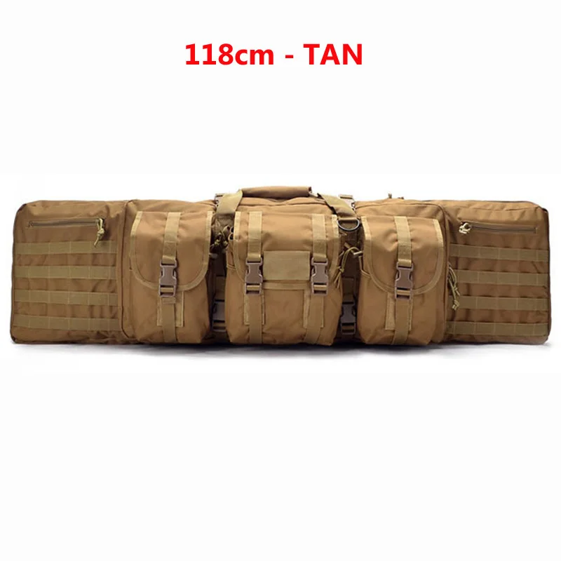 Многофункциональная сумка для походов, кемпинга, рыбалки, тактический Чехол для ружья, охотничьего рюкзака 93 см/118 см для страйкбола - Цвет: Tan 118CM