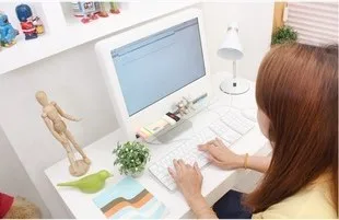 

Creative DIY Computer Monitor Storage Rack Finishing the Desktop Grid Storage Box Stationery Message Board Posted
