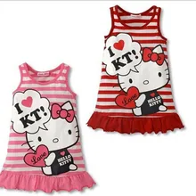 Летнее Детское платье с рисунком; платье для малышей; детское платье принцессы для девочек