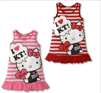 

2020 New Cartoon Summer Kids Dress Clothing Baby Dress Children Girls Princess Dress