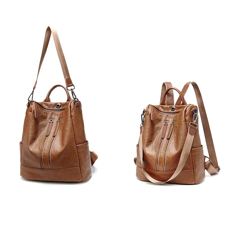 2019 Women Leather Backpacks High Quality Female Vintage Backpack Travel Shoulder Bag Mochilas Feminina School Bags For Girls 2019 Women Leather Backpacks High Quality Female Vintage Backpack Travel Shoulder Bag Mochilas Feminina School Bags For Girls