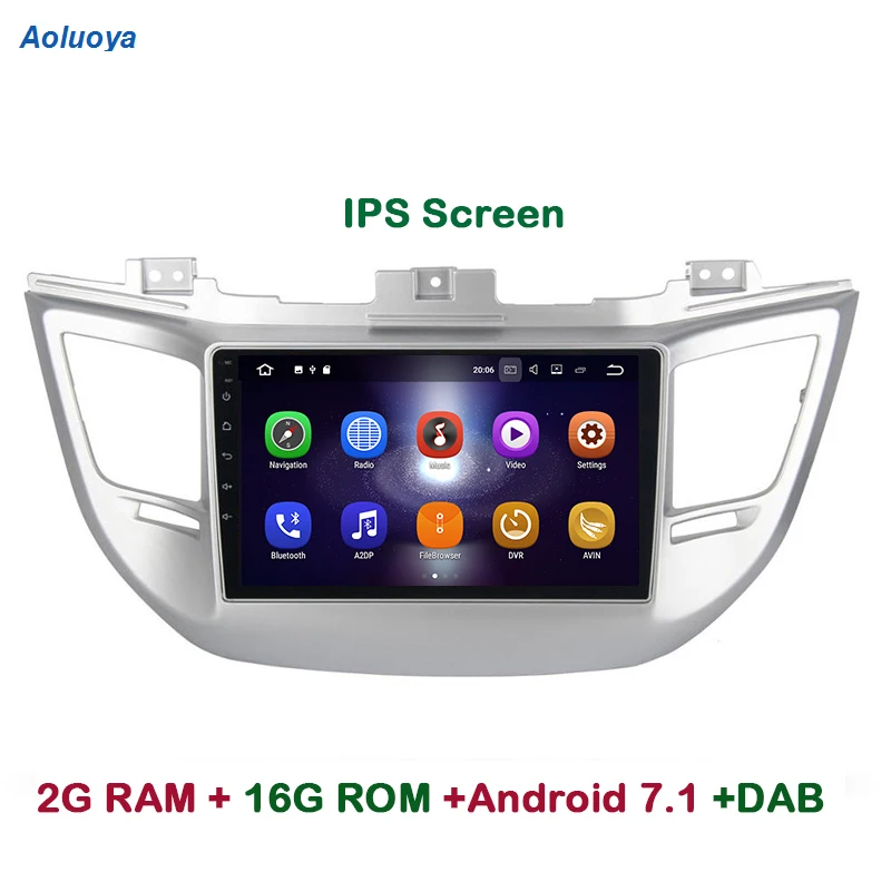 Aoluoya IPS 2 Гб RAM четырехъядерный Android 7 1 автомобильный DVD GPS навигационный плеер для