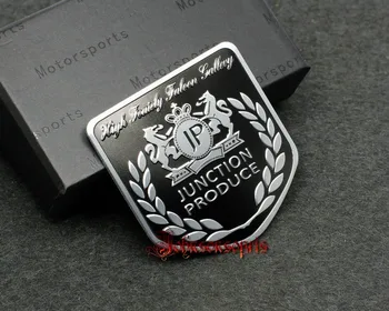 

1 PCS JP JUNCTION PRODUCE VIP 3D Badge Emblem car sticker 50mm*50mm good quality car-styling