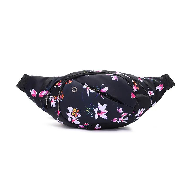 

PACGOTH Personal Casual Canvas Waist Packs Multi-functions Pack Women's Fanny Bag Hip Flowes Animal Prints Waist Bags t 1 Piece
