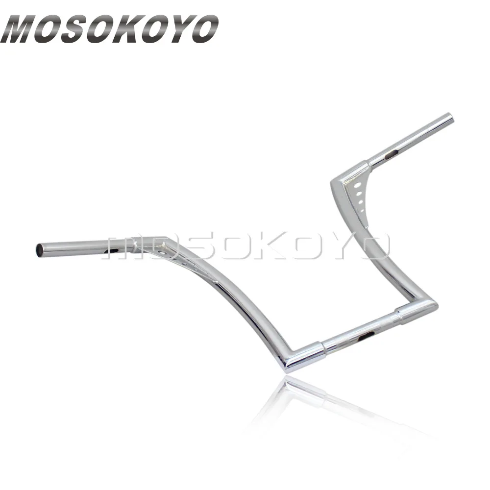 Хромированная вешалка для ног 12 &quot16&quot Harley Custom Softail FLST FXST Sportster XL Dyna Touring Cafe Racer|Руль