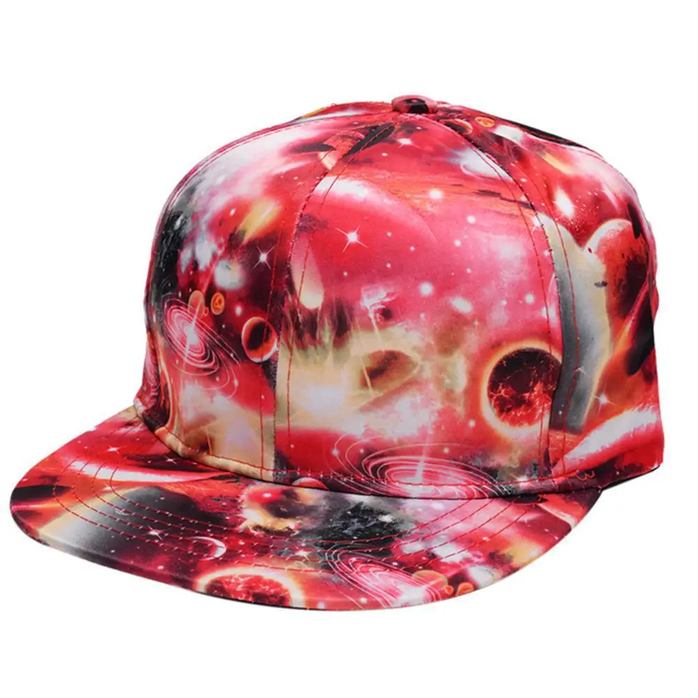 Blue Starry sky Caps Hip Hop Fashionable Summer Starry Sky Sunshade Hip-Hop Caps INS Hot Tide Teenager Hats YI0