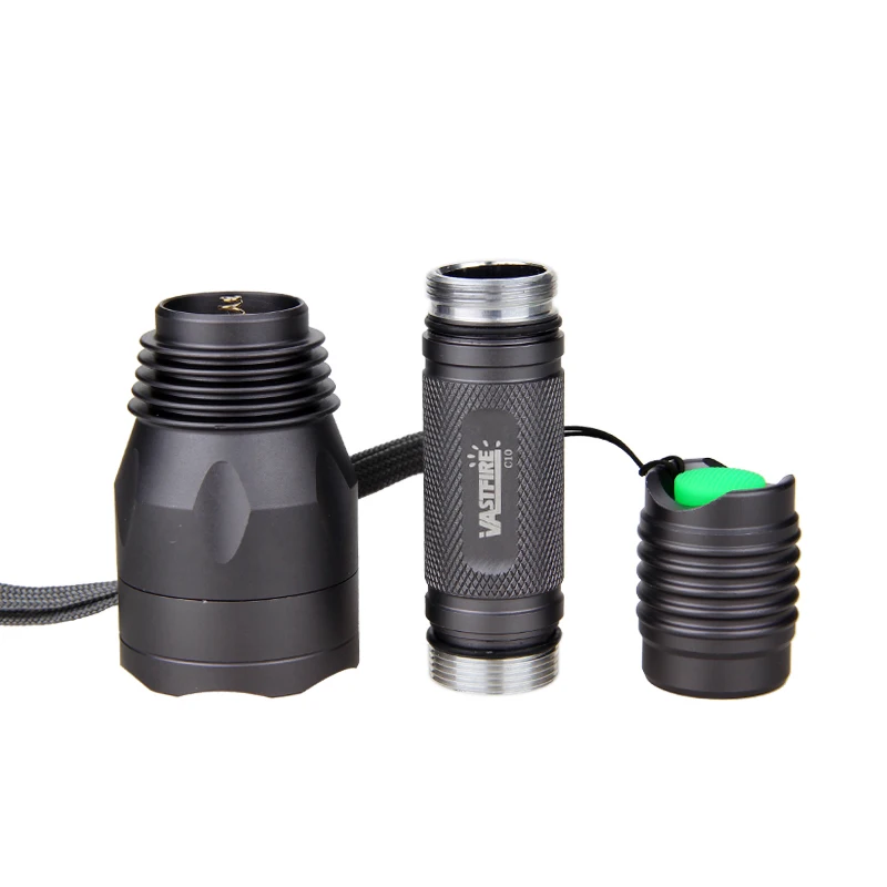 Vastfire Poderoso Tático Caça Luz q5 Verde - Vermelho Airsoft Linternas Scout Arma Ultra Brilhante Lanterna 10000lm 10 Luzes de armas