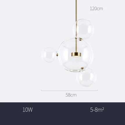 Светодиодный подвесной светильник в скандинавском стиле с изображением Микки Мауса из железного стекла, золотой и белый цвета, подвесной светильник s. Подвесной светильник. Подвесной светильник для фойе - Цвет корпуса: 1light 4 bubble