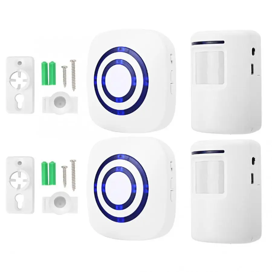 

Wireless Window/Door Open Chime Entry Security Alarm Smart Plug-in Doorbell waterproof smart door bell motion sensor bell
