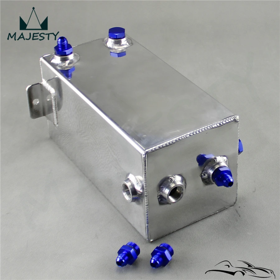 Universal Complete Fuel Surge Tank 4 Litre Swirl Pot System Aluminium