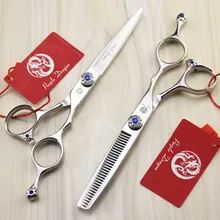 575#6.0 ''бренд фиолетовый дракон высшего сорта парикмахерские Ножницы JP 440C Diamante Резка Ножницы филировочные ножницы Ножницы для волос