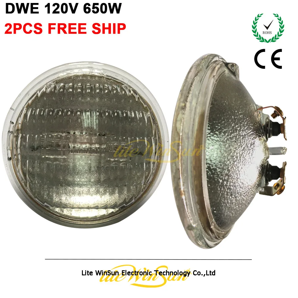 2x DWE PAR36 120V 650W Halogen Metal Halide Lamp Source Blinder Audience Light Lamp Source