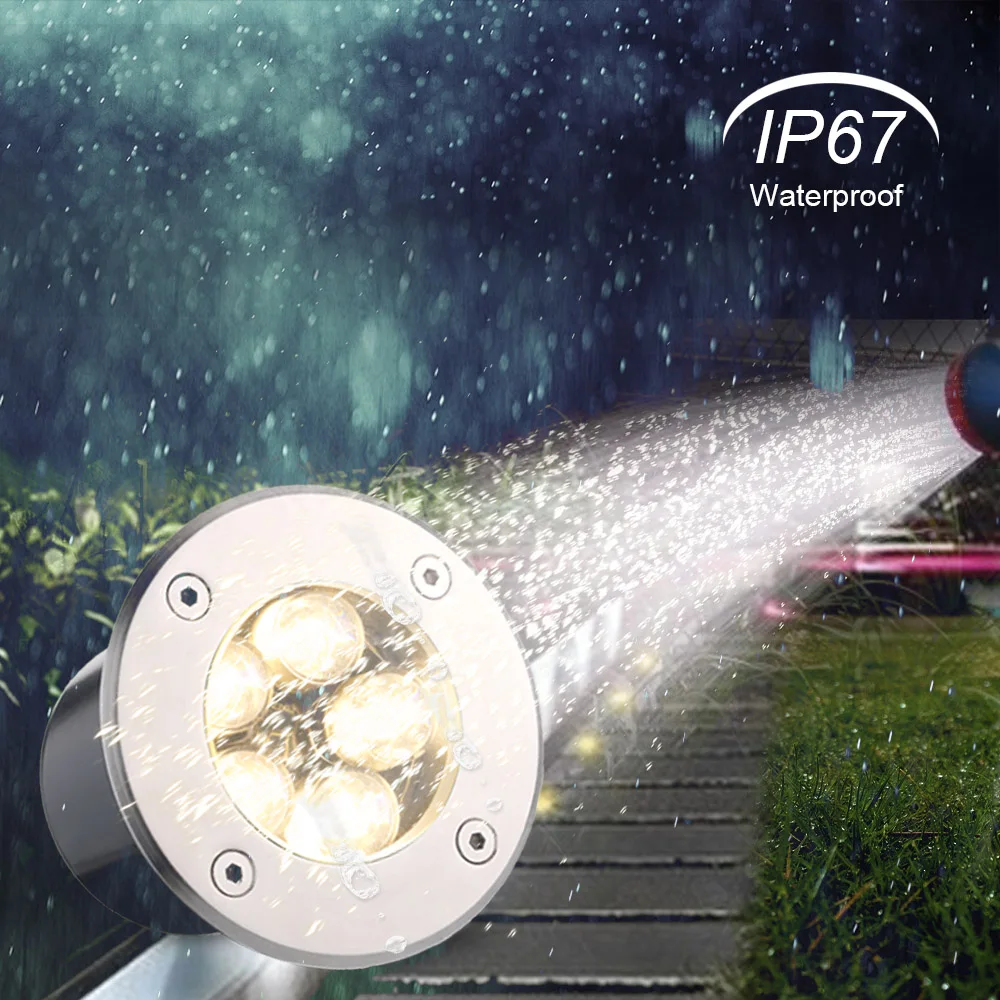 Caminho à Prova Luzes do Ponto 5led ao ar Tomshine Livre Solar Enterrado Lâmpadas Jardim Gramado Luz Powered Luzes Subterrâneas Deck Dwaterproof Água 6 High Quality Luzes e Iluminação
