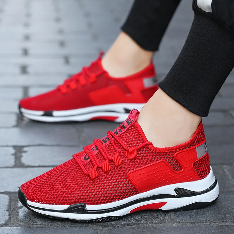 

Summer men's shoes mesh lace up fashion shoes breathable men's casual shoes