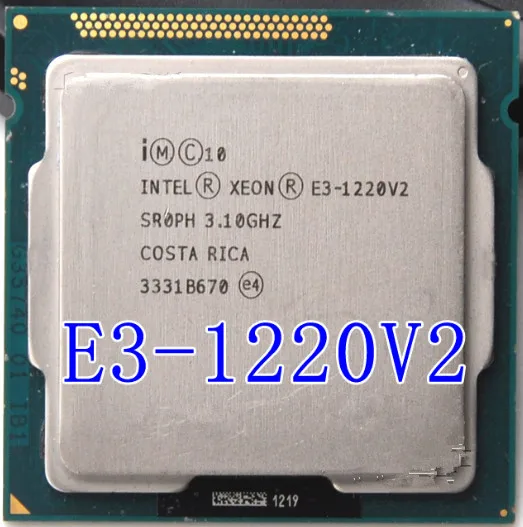 Процессор Intel Xeon E3 1220 V2 3 1 ГГц 8 Мб 4 ядра 1333 МГц SR0PH LGA1155|Процессоры| |