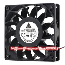 DELTA ventilateur haute vitesse 120*120*25mm 12cm | 2 fils ~, ventilateur Original de 12V 1.24A 12cm FFB1212SH, haute vitesse 3700RPM