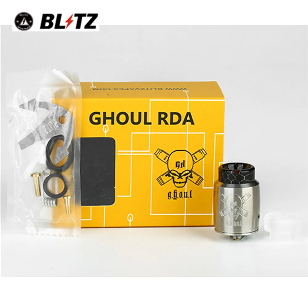 BF Ghoul RDA Vape Atomizer 810 Drip Tip 510 Thread Electronic Cigarette Rebuildable Tank RDA Vaporizer Atomizer BF Ghoul RDA Vape Atomizer 810 Drip Tip 510 Thread Electronic Cigarette Rebuildable Tank RDA Vaporizer Atomizer