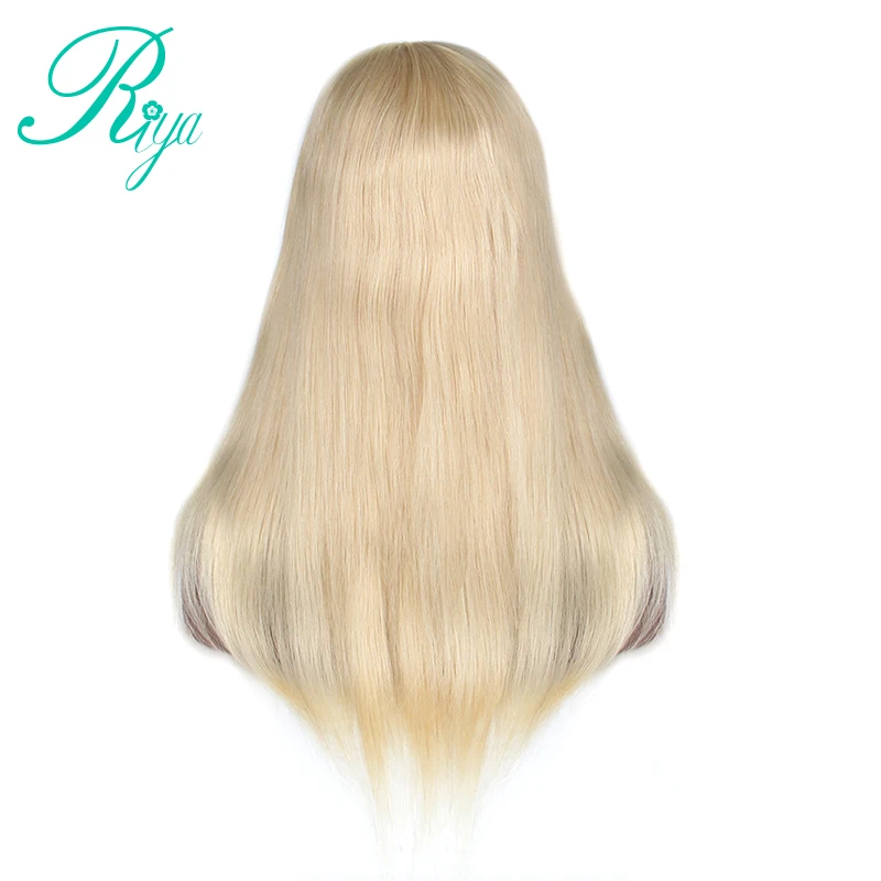 Riya Hair#613 блонд U часть парики шелковистые бразильские Remy человеческие волосы 2x4 открытие 130% или 150% плотность с волосами младенца Омбре парик