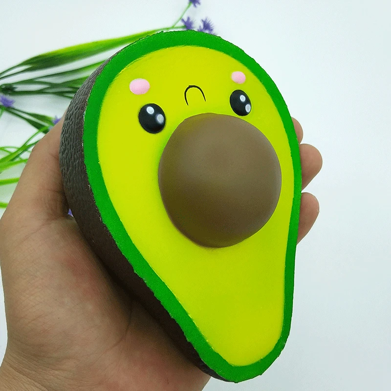 Джамбо авокадо мягкое милое медленно поднимающееся мягкое сжимающее игрушечное моделирование сладкое ароматизированное облегчение стресса для детей Рождественский подарок игрушка
