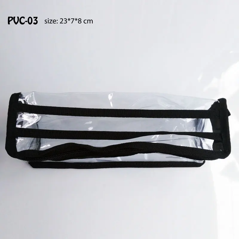 Прочная прозрачная ПВХ косметичка для Хранения Туалетных принадлежностей, косметическая сумка для путешествий из ПВХ с ручкой - Цвет: PVC03