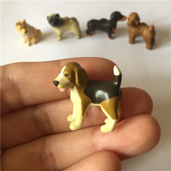 Cute Dogs Fridge Magnets PVC Toys Figures 5 Styles - 16