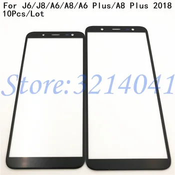 

10Pcs/Lot For Samsung Galaxy A8 2018 J8 J6 A6 A6 Plus A730 A530 J810 J600 A600 A605 Front Glass Touch Screen LCD Outer Panel