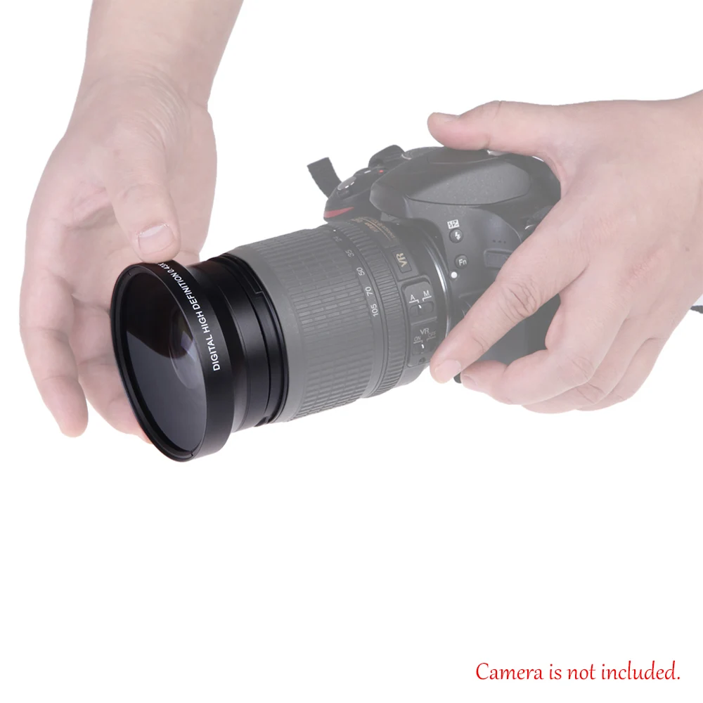 67 мм Цифровой 0,43* супер широкоугольный объектив с макро японской оптикой для Canon Rebel T5i T4i T3i 18-135mm17-85mm Nikon18-105 70-300VR