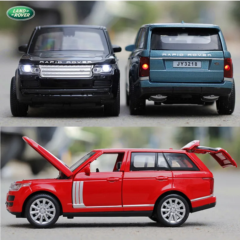 

1:32 Simulation Car Model Alloy Cruiser Children's Pull Back Light Music Open Doors Car Toy Luxury Gift for Boy SUV Model Car