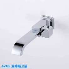 Современный один холодной воды Ручная стирка Латунное настенное крепление Ванная комната Кухня Туалет Прачечная раковины смесители DLCF006