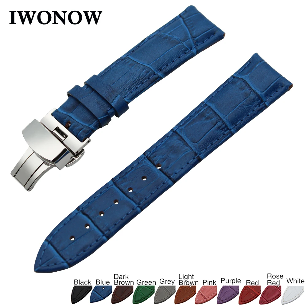 

Genuine Leather Watch Band 18mm 19mm 20mm 21mm 22mm 24mm for Tissot 1853 Stainless Steel Buckle Strap Wrist Belt Bracelet