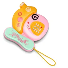 Детские смешные игрушки Звук Свет Раннее детство 0-12 м музыка электронный гриб мультфильм телефон Дети Развивающие игрушки 25-30