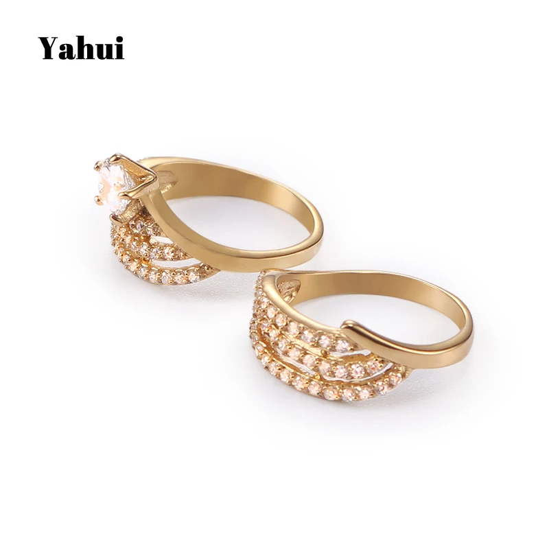 

YaHui stainless steel couple rings engagement wedding band wedding love rings gold heartbeat mood ring jewelry accessories
