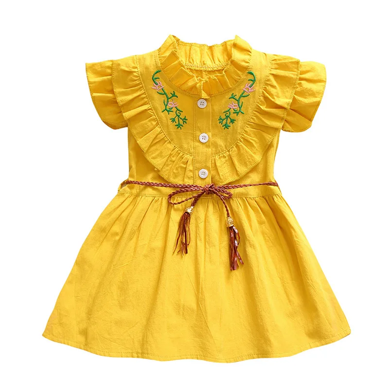 

Summer Dress for Kids Girl Cotton Princess Korean Baby Toddler Children's Dresses 2019