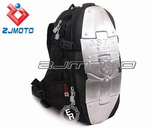 

ZJMOTO Motorcycle Warrior Rider Shoulder Bag Cafe Racer Chopper Sportster Backpack Road King Supermoto Streetfighter Back Bag
