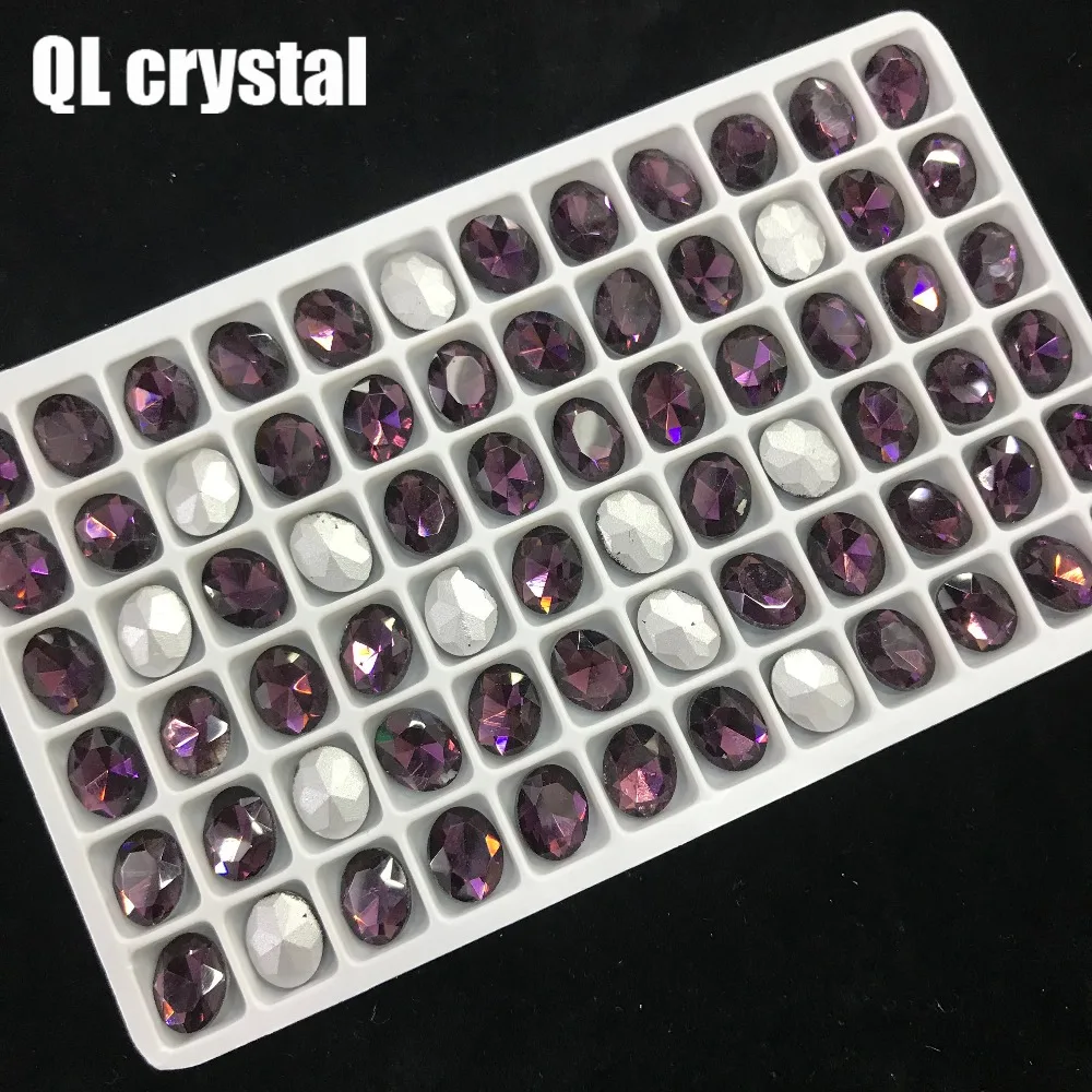 QL Crystal ALL SIZE Oval Pointback Rhinestone High Quality for Jewelry Making DIY Accessories | Дом и сад