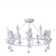 3/6 head modern angel chandelier dining living room lamps lighting warm bedroom