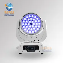 28X Лот 36 шт.* 15 Вт RGBAW 5в1 зум светодиодный Moving Head Wash, светодиодный движущийся головной свет, сценический движущийся головной свет с 2в1 летным чехлом